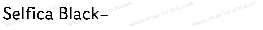 Selfica Black字体转换